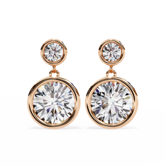 1.82 Carat Round Lab-Grown Diamond Stud Earrings in 14K Gold (Pair)
