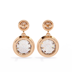 1.82 Carat Round Lab-Grown Diamond Stud Earrings in 14K Gold (Pair)