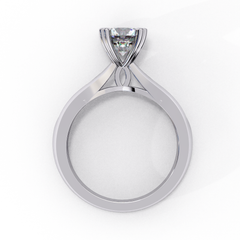 1.29 Carat Lab-Created Round Cut Solitaire Diamond Engagement Ring