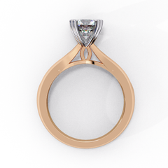 1.29 Carat Lab-Created Round Cut Solitaire Diamond Engagement Ring