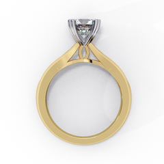 1.29 Carat Lab-Created Round Cut Solitaire Diamond Engagement Ring