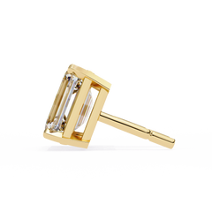 2.39 Carat Emerald-Cut Lab-Grown Diamond Solitaire Stud Earrings – Emerald Gleam