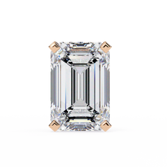 2.39 Carat Emerald-Cut Lab-Grown Diamond Solitaire Stud Earrings – Emerald Gleam