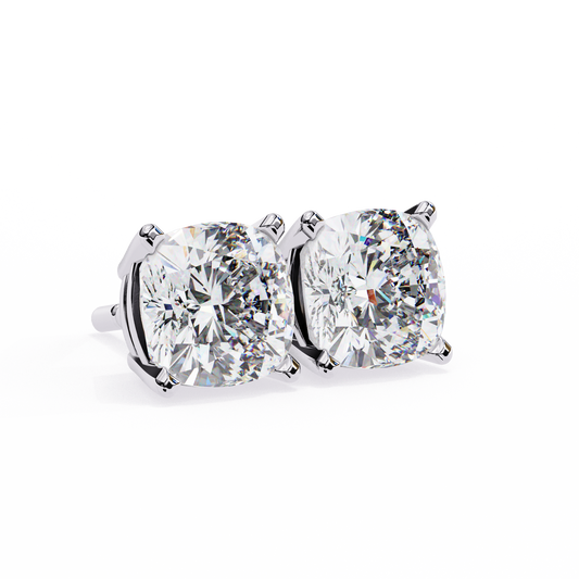 IskiUski 2.33 Carat Men's Gold and Diamond Stud Earrings