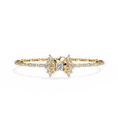 Solitairekart Diamond Bow Bracelet - 1.65 Ct