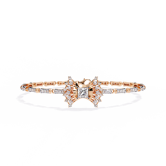 Solitairekart Diamond Bow Bracelet - 1.65 Ct