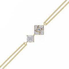 Sleek Modern Line Bracelet 0.54 Ct