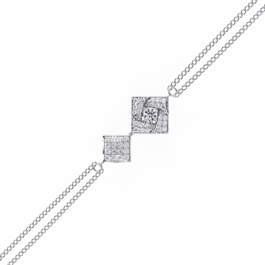Sleek Modern Line Bracelet 0.54 Ct