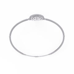 Radiant Horizon Round-Cut Diamond Bracelet 0.66 Ct