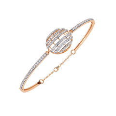Radiant Horizon Round-Cut Diamond Bracelet 0.66 Ct