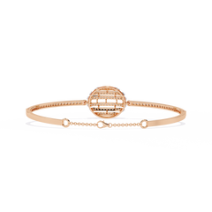 Radiant Horizon Round-Cut Diamond Bracelet 0.66 Ct