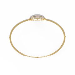 Radiant Horizon Round-Cut Diamond Bracelet 0.66 Ct