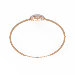 Radiant Horizon Round-Cut Diamond Bracelet 0.66 Ct