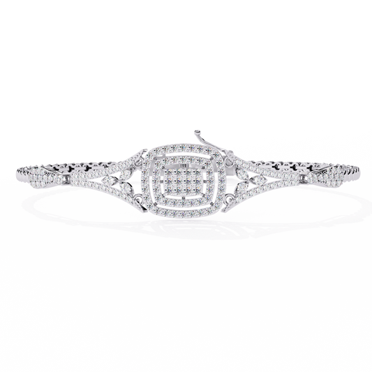 Elegant Round Lab-Grown Diamond Bracelet 1.07 Ct