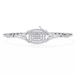 Elegant Round Lab-Grown Diamond Bracelet 1.07 Ct