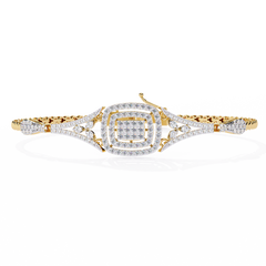 Elegant Round Lab-Grown Diamond Bracelet 1.07 Ct