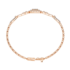 Elegant Round Lab-Grown Diamond Bracelet 1.07 Ct