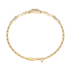 Elegant Round Lab-Grown Diamond Bracelet 1.07 Ct