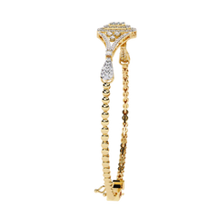 Elegant Round Lab-Grown Diamond Bracelet 1.07 Ct