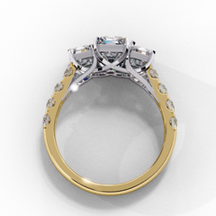 Celestial 3 Carat Oval Cut Solitaire Diamond Ring