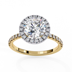 Purnima Radiance – Elegant Engagement Ring 1.86 Carat