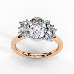 Celestial 1.22 Carat Oval Cut Solitaire Diamond Ring