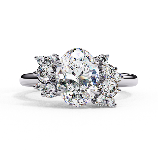 Celestial 1.22 Carat Oval Cut Solitaire Diamond Ring