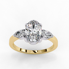 Luminous Cascade 1.53 Carat Oval Cut Solitaire Diamond Ring