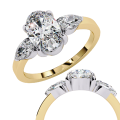 Luminous Cascade 1.53 Carat Oval Cut Solitaire Diamond Ring