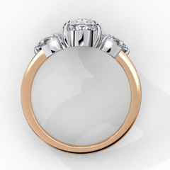 Luminous Cascade 1.53 Carat Oval Cut Solitaire Diamond Ring
