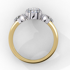 Luminous Cascade 1.53 Carat Oval Cut Solitaire Diamond Ring