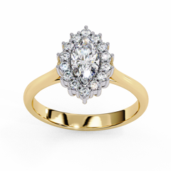 0.65 Carat Heart-Shaped Lab-Grown Diamond Ring in 18K Gold