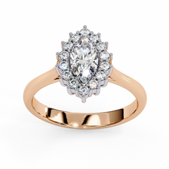 0.65 Carat Heart-Shaped Lab-Grown Diamond Ring in 18K Gold