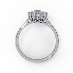 0.65 ct Heart-Shaped Lab-Grown Diamond Ring in 18K Gold