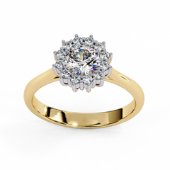 0.65 ct Heart-Shaped Lab-Grown Diamond Ring in 18K Gold