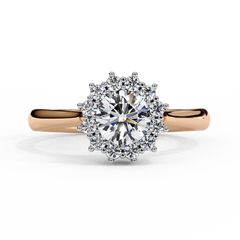 0.65 ct Heart-Shaped Lab-Grown Diamond Ring in 18K Gold