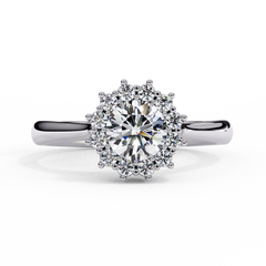 0.65 ct Heart-Shaped Lab-Grown Diamond Ring in 18K Gold