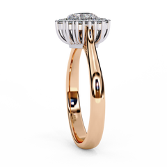 0.77 ct Heart-Shaped Lab-Grown Diamond Ring in 18K Gold