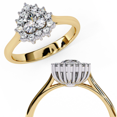 0.77 ct Heart-Shaped Lab-Grown Diamond Ring in 18K Gold