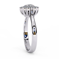 0.77 ct Heart-Shaped Lab-Grown Diamond Ring in 18K Gold