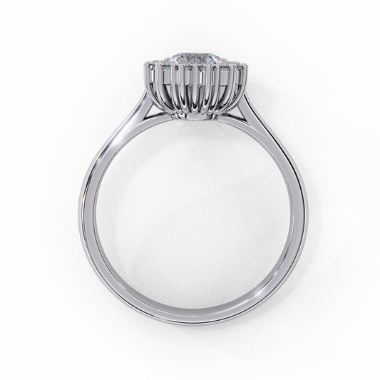 0.77 ct Heart-Shaped Lab-Grown Diamond Ring in 18K Gold
