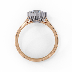0.77 ct Heart-Shaped Lab-Grown Diamond Ring in 18K Gold