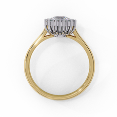 0.77 ct Heart-Shaped Lab-Grown Diamond Ring in 18K Gold