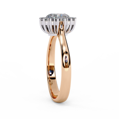 0.63 ct Heart-Shaped Lab-Grown Diamond Ring in 18K Gold