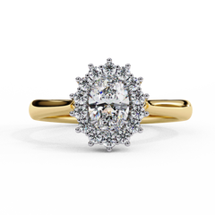 0.63 ct Heart-Shaped Lab-Grown Diamond Ring in 18K Gold