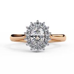 0.63 ct Heart-Shaped Lab-Grown Diamond Ring in 18K Gold