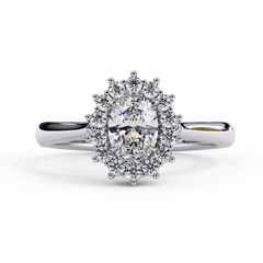 0.63 ct Heart-Shaped Lab-Grown Diamond Ring in 18K Gold