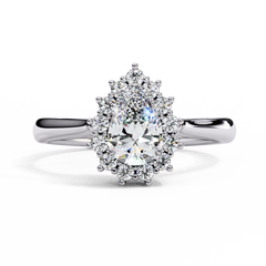 0.53 Carat Heart-Shaped Lab-Grown Diamond Ring in 18K Gold