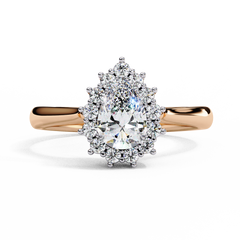 0.53 Carat Heart-Shaped Lab-Grown Diamond Ring in 18K Gold