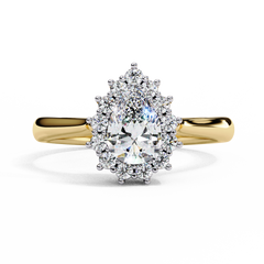 0.53 Carat Heart-Shaped Lab-Grown Diamond Ring in 18K Gold